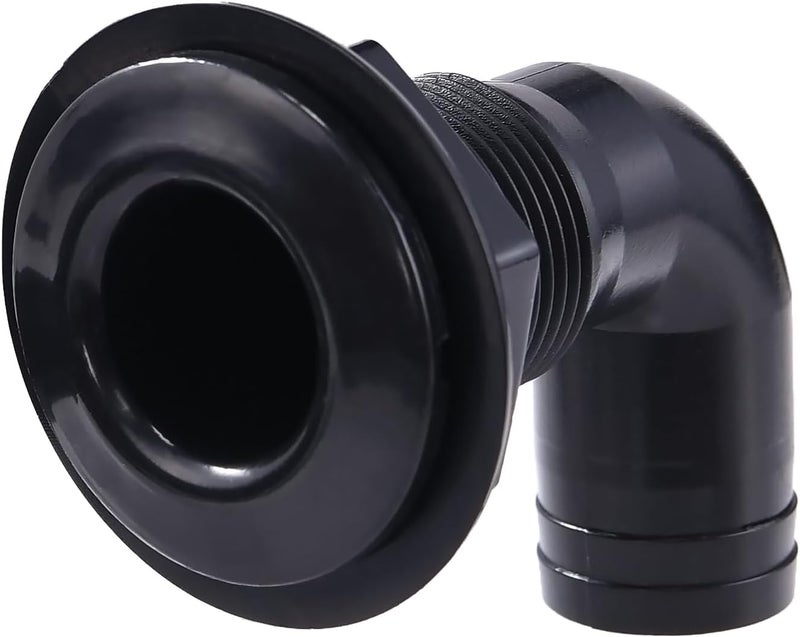 CROSSBODY 2 Pcs Thru Hull Fitting – Plastic Through Hull Connector, Straight Thru Hull Fittings for Boats, Bilge Pump Drain Vent Hose for Yacht, Sail, RV, and Truck - Image 3